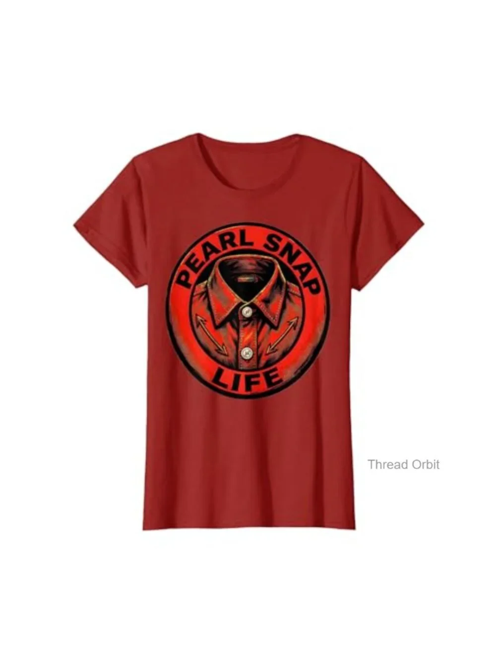 Western Design Cowboy T-Shirt, Pearl Snap Life Tee